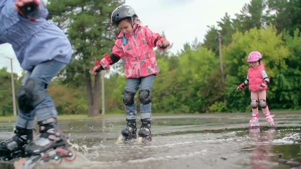 Inline Skating after Rain by Pressmaster | VideoHive