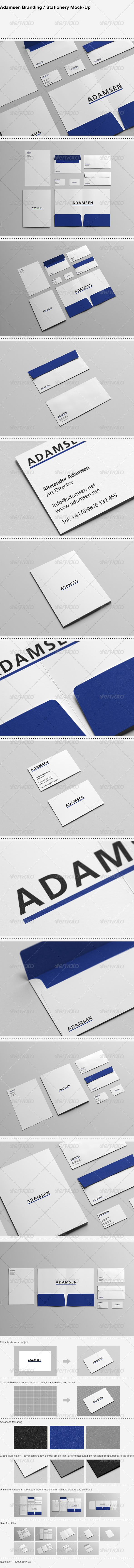 Adamsen - Branding / Stationery Mock-Up