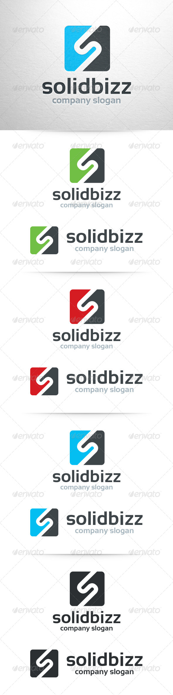 Solid Bizz - Letter S Logo - Letters Logo Templates