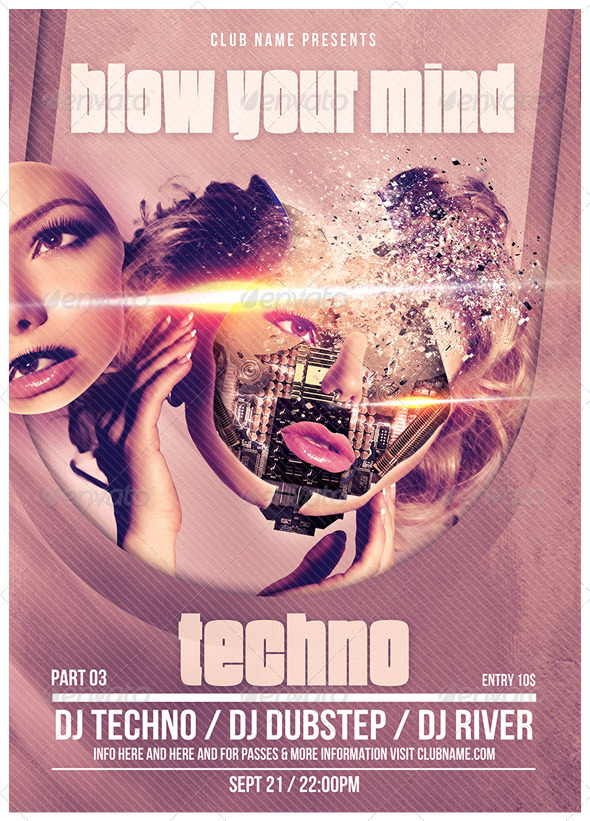 Blow Your Mind Flyer/Poster - Events Flyers