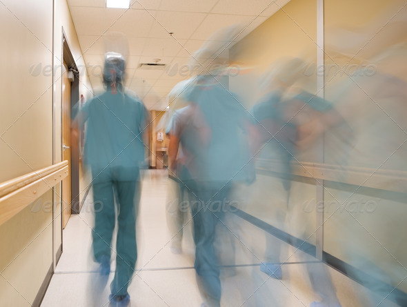 Blurred Motion Doctors And Nurses