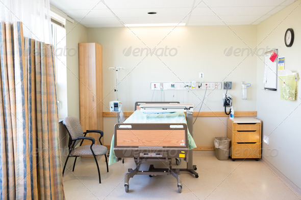 Hospital Room With Bed And Chair (Misc) Photo Download