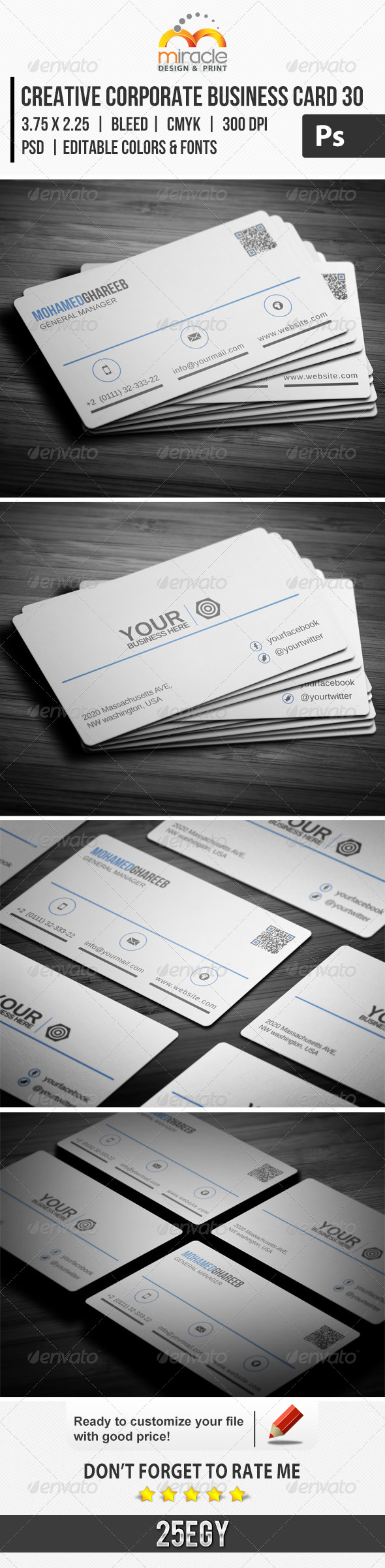 Creative Corporate Business Card 30 Creative Corporate Business Card 30