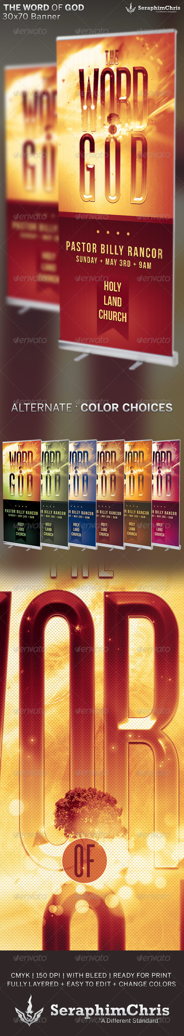 The Word of God Church Banner Template The Word of God Church Banner Template