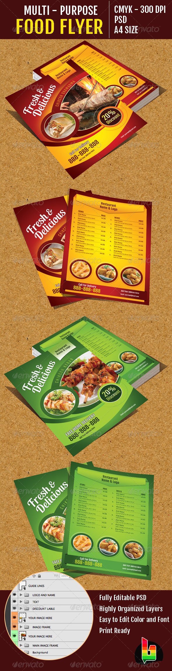 Multi-Purpose Food Flyer