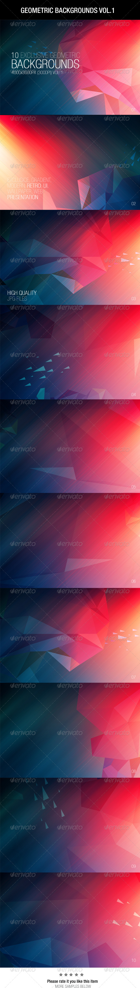 Geometric Backgrounds Vol.1