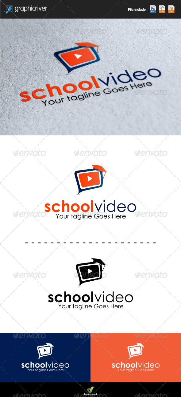 School Video Logo Template School Video Logo Template
