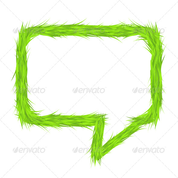 Grass Speech Bubble Grass Speech Bubble