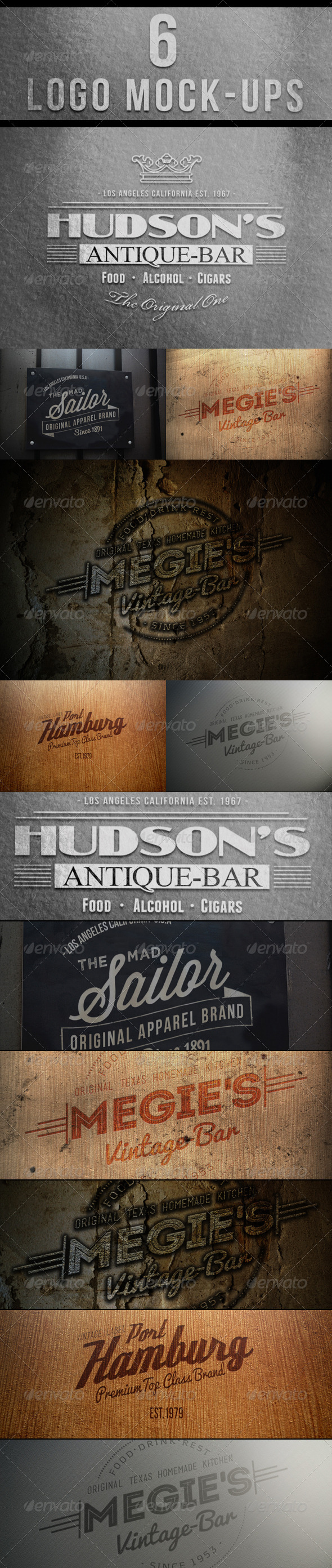 Badge or Logo Mock-Ups - Logo Product Mock-Ups