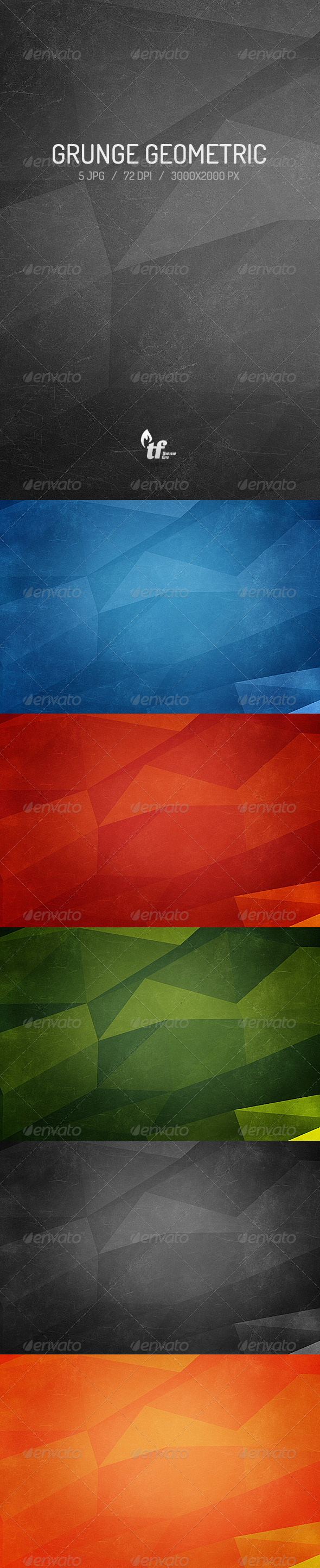 Grunge Geometric Backgrounds - Backgrounds Graphics