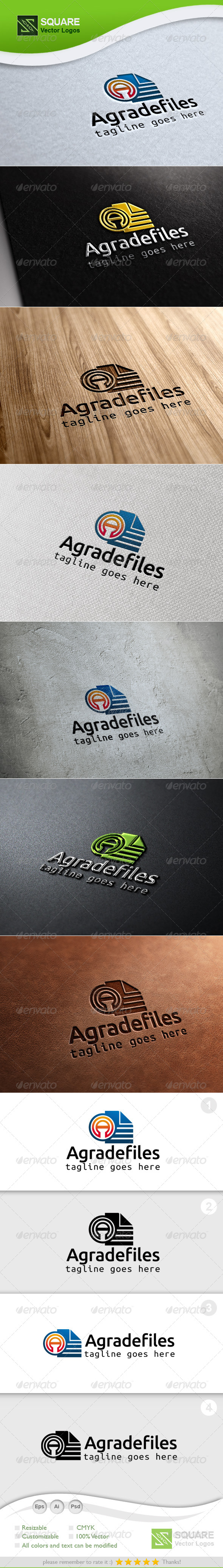 A, Files Vector Logo Template