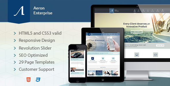 Aeron Enterprise - Responsive Corporate Template