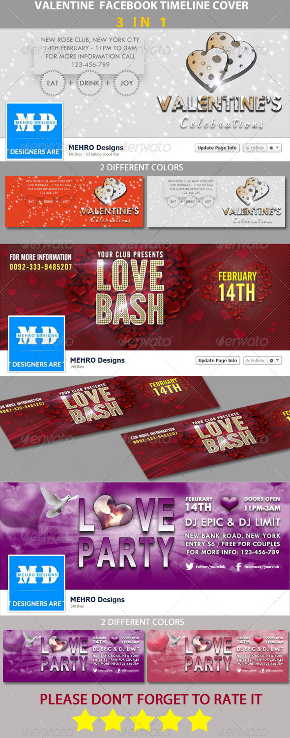 Bundle # Valentine FB Timeline Cover