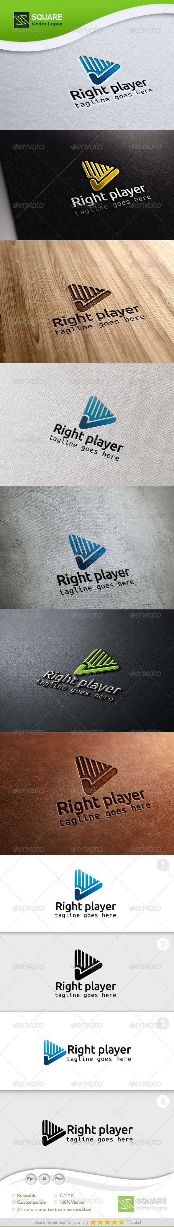Play Tick Vector Logo Template Play Tick Vector Logo Template