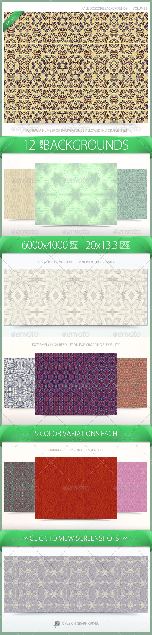 Kaleidoscope Pattern Backgrounds Volume 1 Kaleidoscope Pattern Backgrounds Volume 1