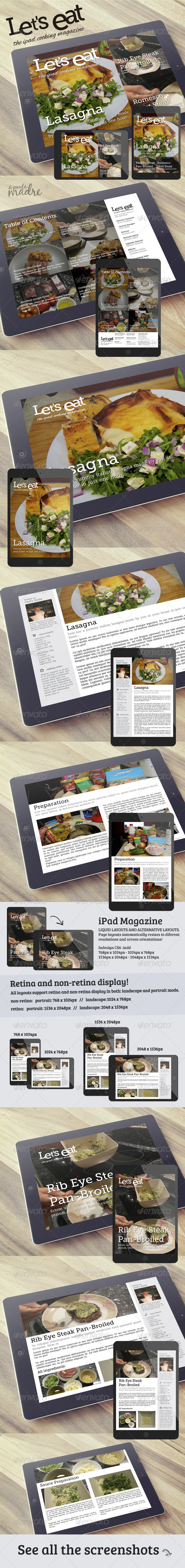 GraphicRiver Cooking iPad Magazine That Looks Like a Blog 6747841 GraphicRiver Cooking iPad Magazine That Looks Like a Blog 6747841