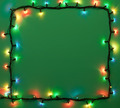 Photo of Christmas in lights on green | Free christmas images