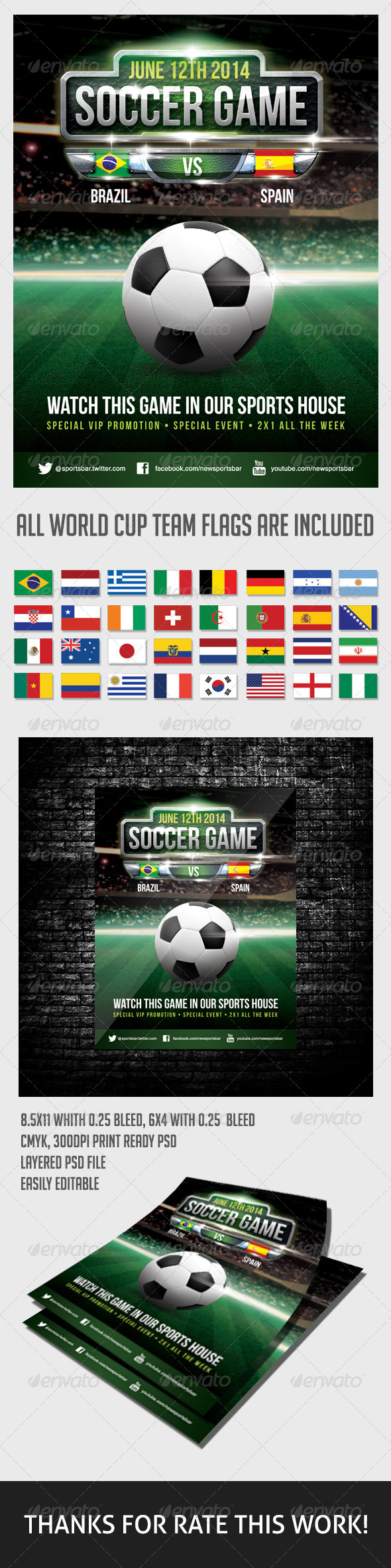 Soccer Game Poster Soccer Game Poster
