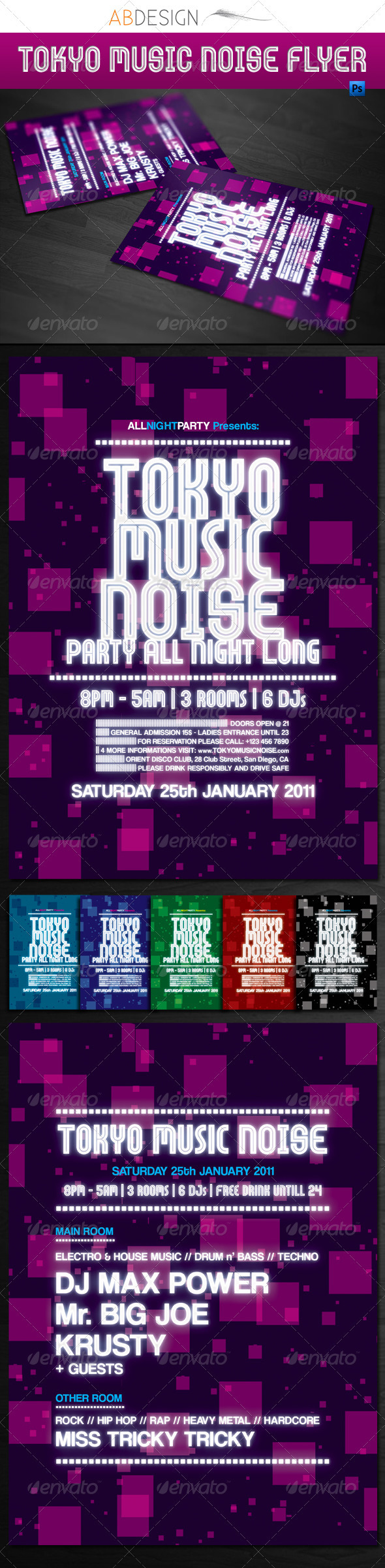 Tokyo Music Flyer - Clubs & Parties Events