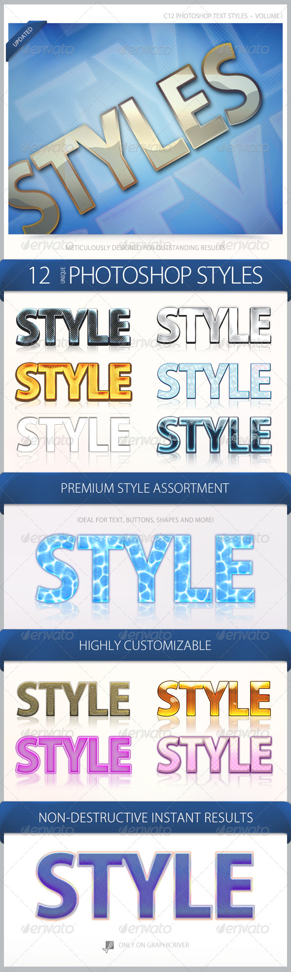C12 Text Styles Volume 1 - Text Effects Actions