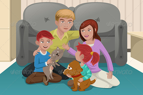 Family with Pets