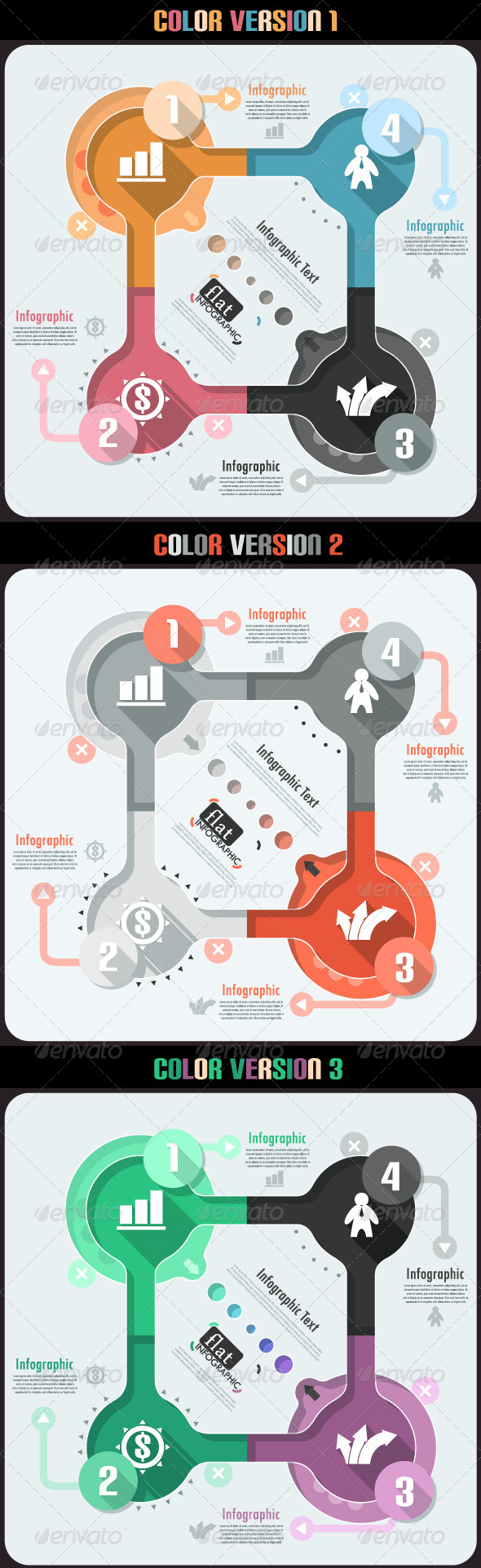 GraphicRiver Flat Infographic Banner Three Versions 6769058 GraphicRiver Flat Infographic Banner Three Versions 6769058