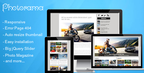 Photorama - Responsive Photo Magazine