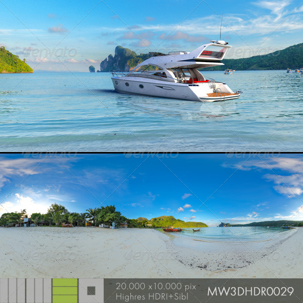MW3DHDR0029 Phi Phi Island Beach Thailand - 3DOcean Item for Sale