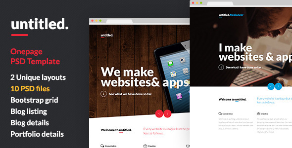 Untitled - Onepage Parallax PSD Template