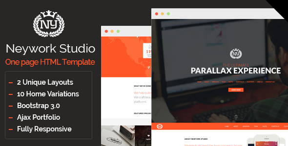 Newyork Studio - Multipurpose Parallax Template