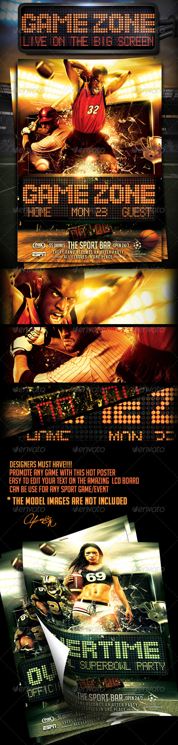 Game Zone Poster - Sports Events