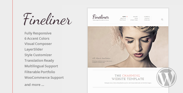 Fineliner - Responsive Portfolio WordPress Theme