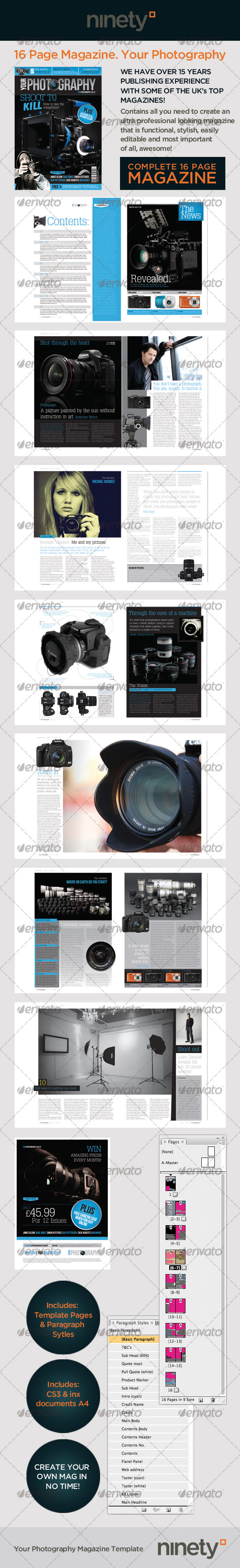 Your Photography 16 Page Magazine Template Your Photography 16 Page Magazine Template