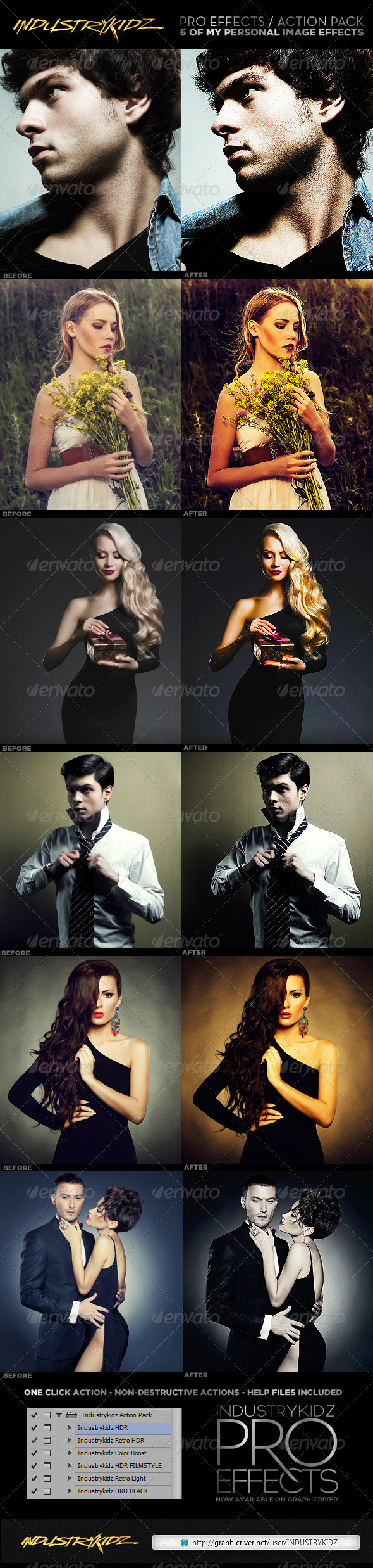Pro Effects Photoshop Actions - Photo Effects Actions