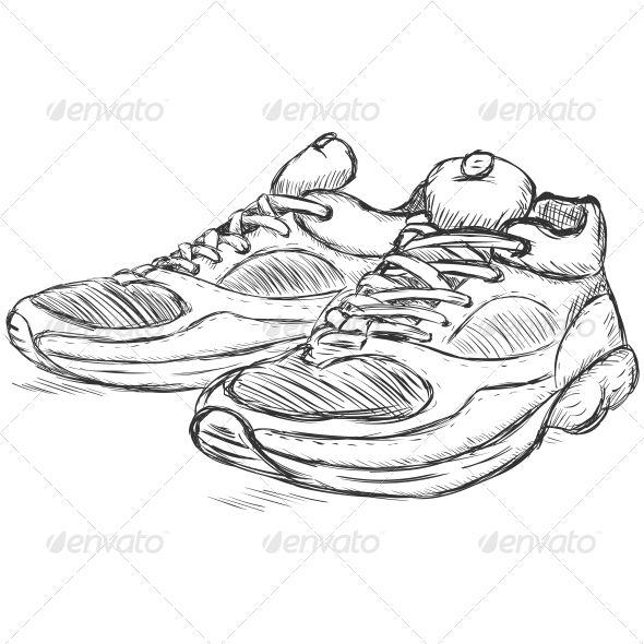 Running Shoes Sketch GraphicRiver