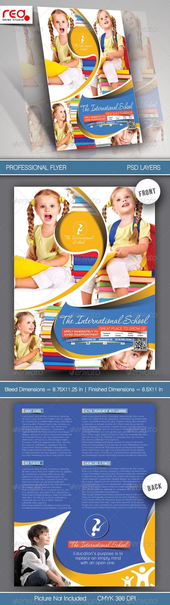 Junior School Promotion Flyer Template (Corporate)