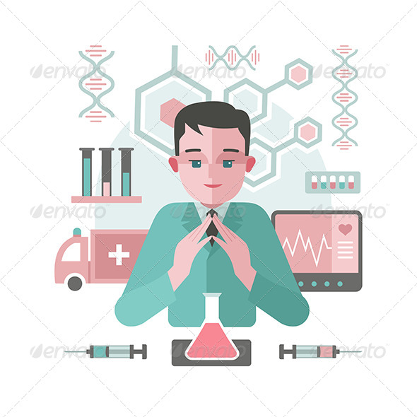 Medicine Abstract Background with Doctor Medicine Abstract Background with Doctor