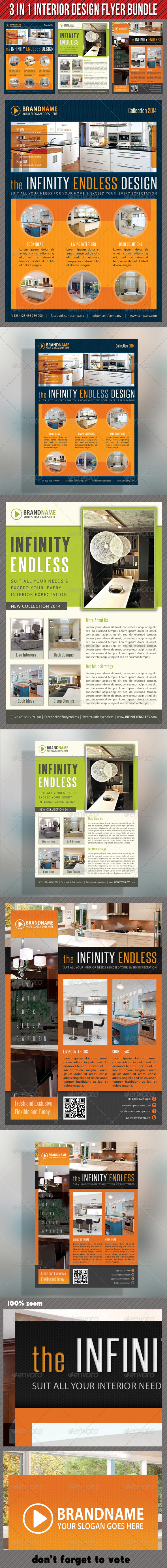 3 in 1 Interior Product Flyer Bundle 03 3 in 1 Interior Product Flyer Bundle 03
