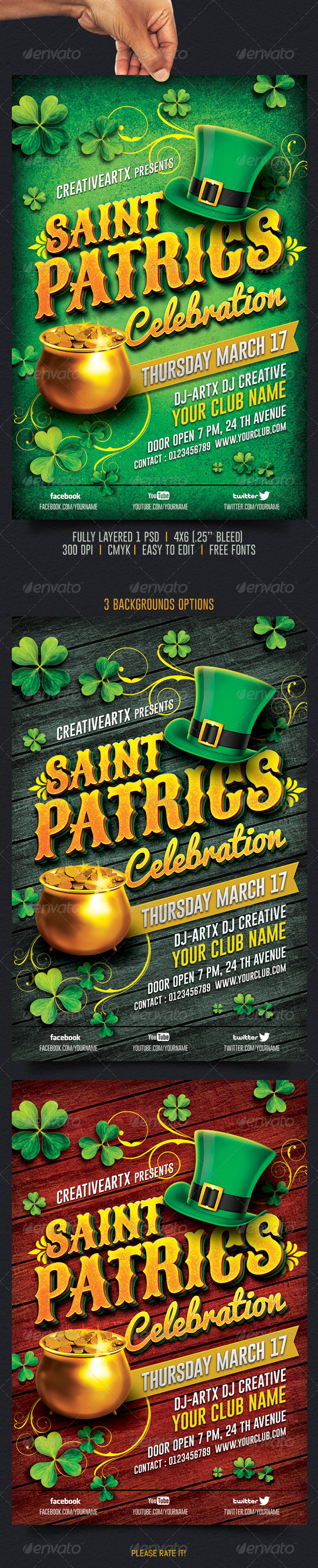 St. Patricks Celebration - Events Flyers