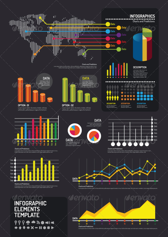 Infographic Elements Template Vector