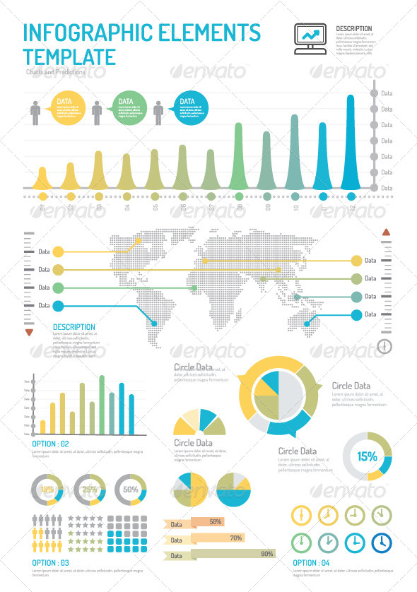 Infographic Elements Design Template Vector