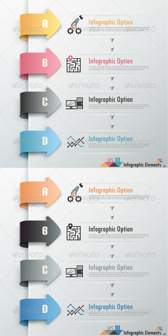 GraphicRiver Modern Infographic Options Banner With Arrows 6819326 GraphicRiver Modern Infographic Options Banner With Arrows 6819326