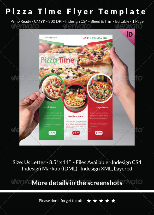 Pizza Time Flyer Template