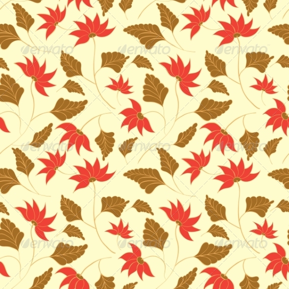 Flowers Seamless Pattern Flowers Seamless Pattern