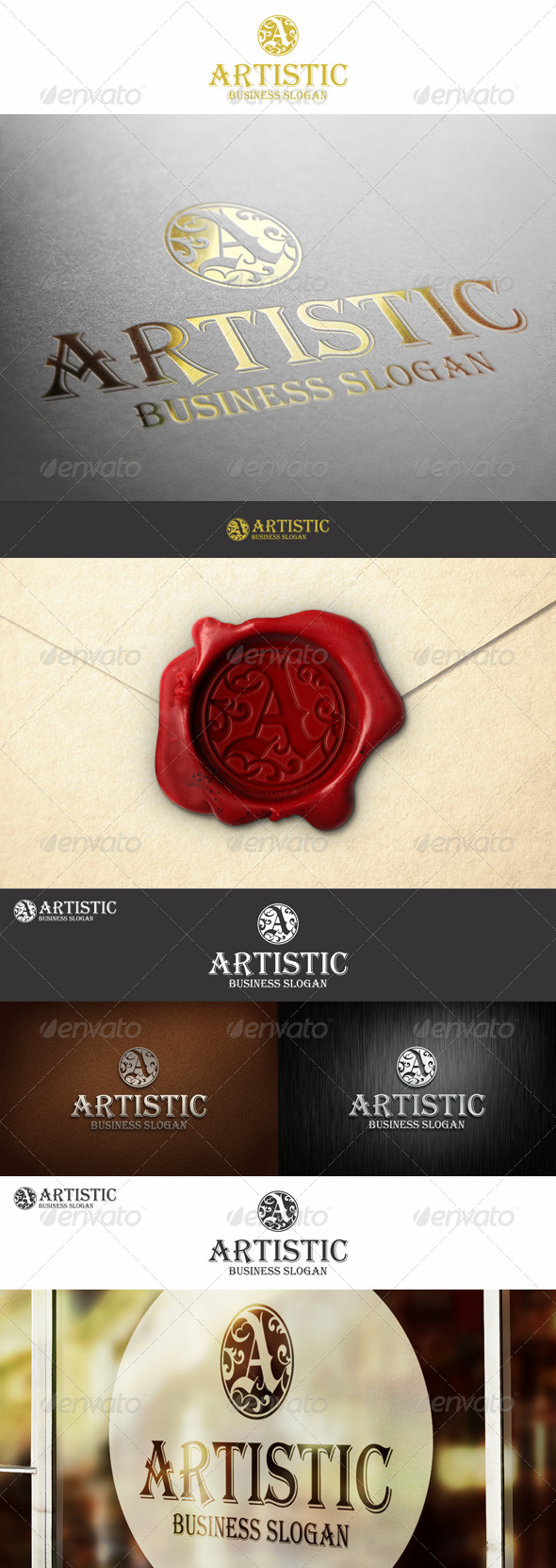 A Monogram Artistic Logo Letter A Monogram Artistic Logo Letter