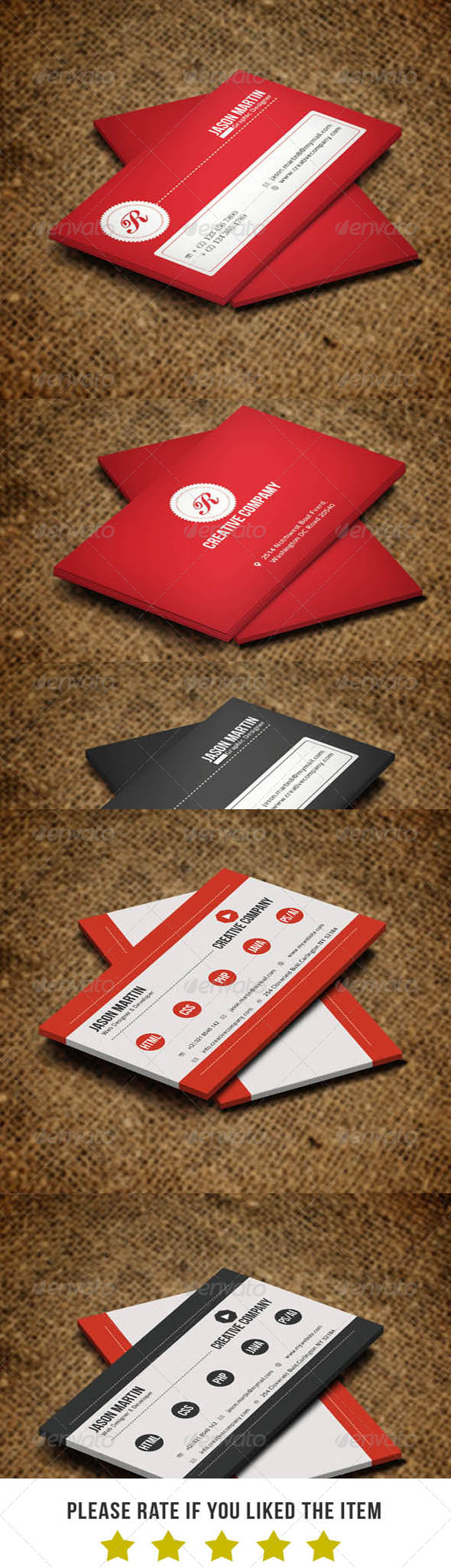 Corporate Business Card Bundle V4 Corporate Business Card Bundle V4