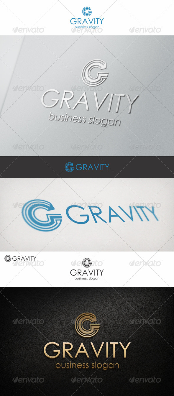 G Logo Letter - Gravity - Letters Logo Templates