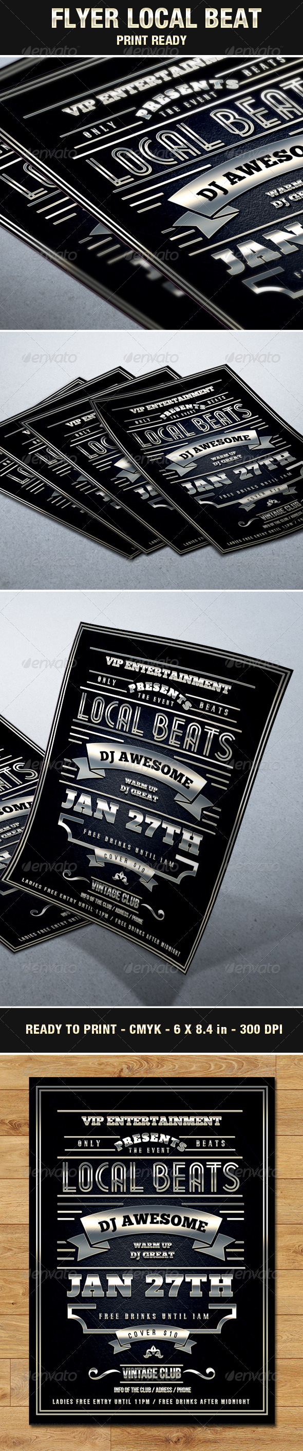 Vintage & Elegant Flyer Local Beats Vintage & Elegant Flyer Local Beats