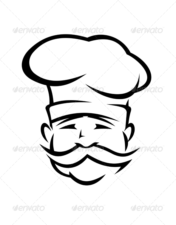 Chef with a Handlebar Mustache Chef with a Handlebar Mustache