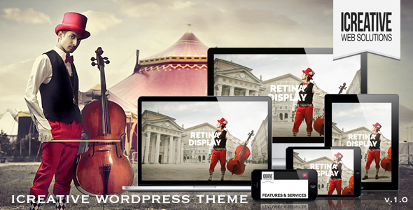 iCreative - OnePage Portfolio WordPress Theme